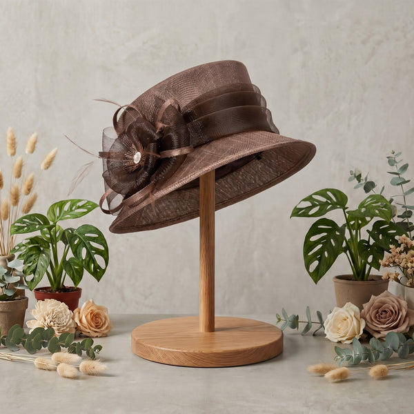 The Ascot (Chocolate Sinamay)