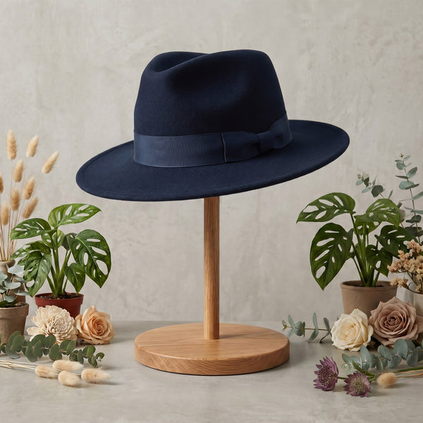 Dark Navy Felt Panama (Unisex)