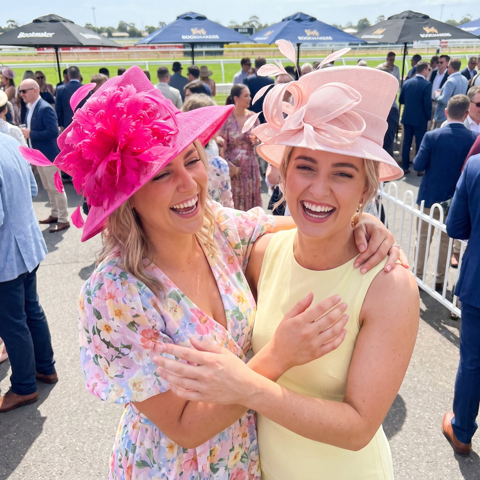 Manor hat styled for an event